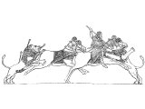 Assyrian lion hunt